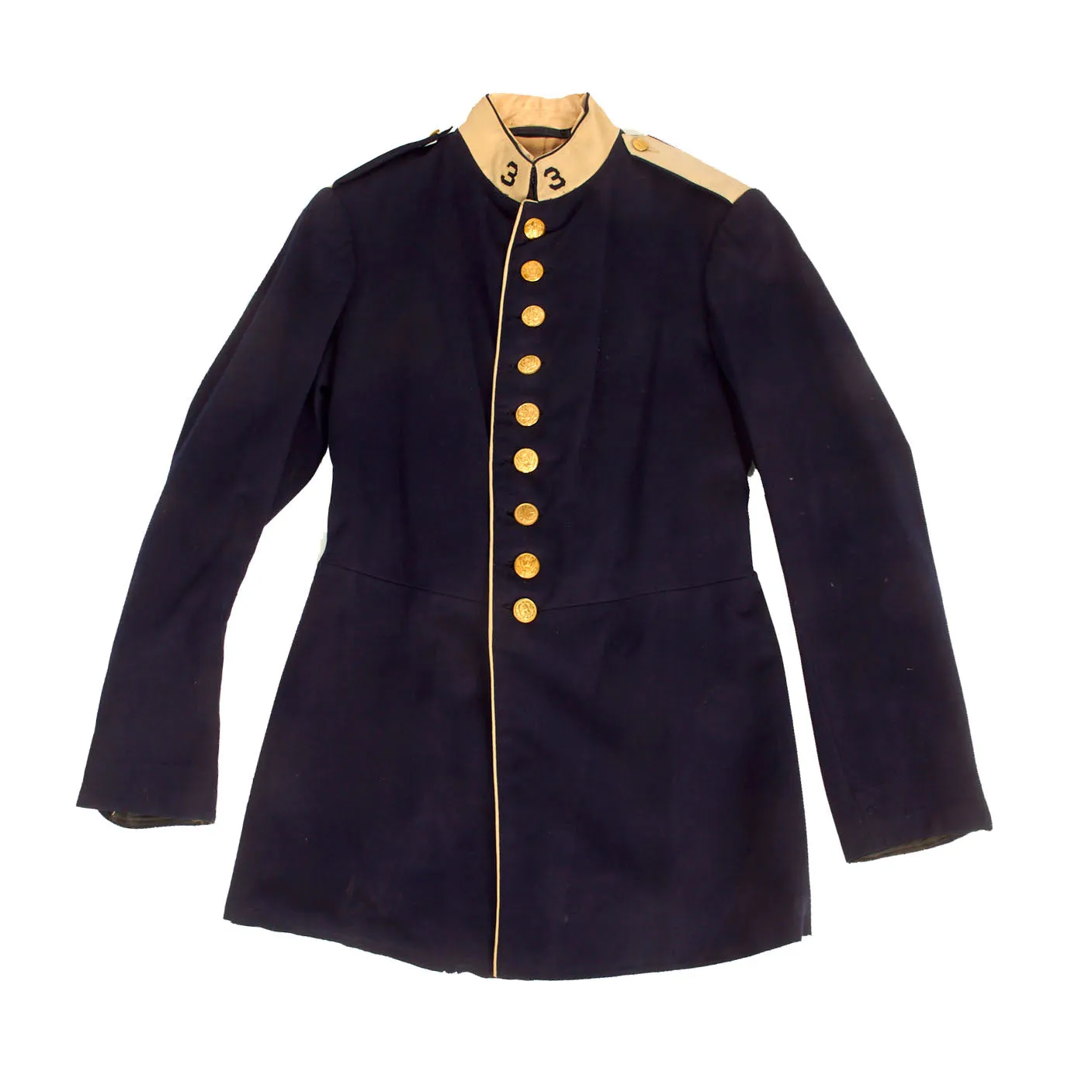 Original U.S. Spanish American War 3rd Infantry Regiment New York Volunteers Model 1885 Dress Coat