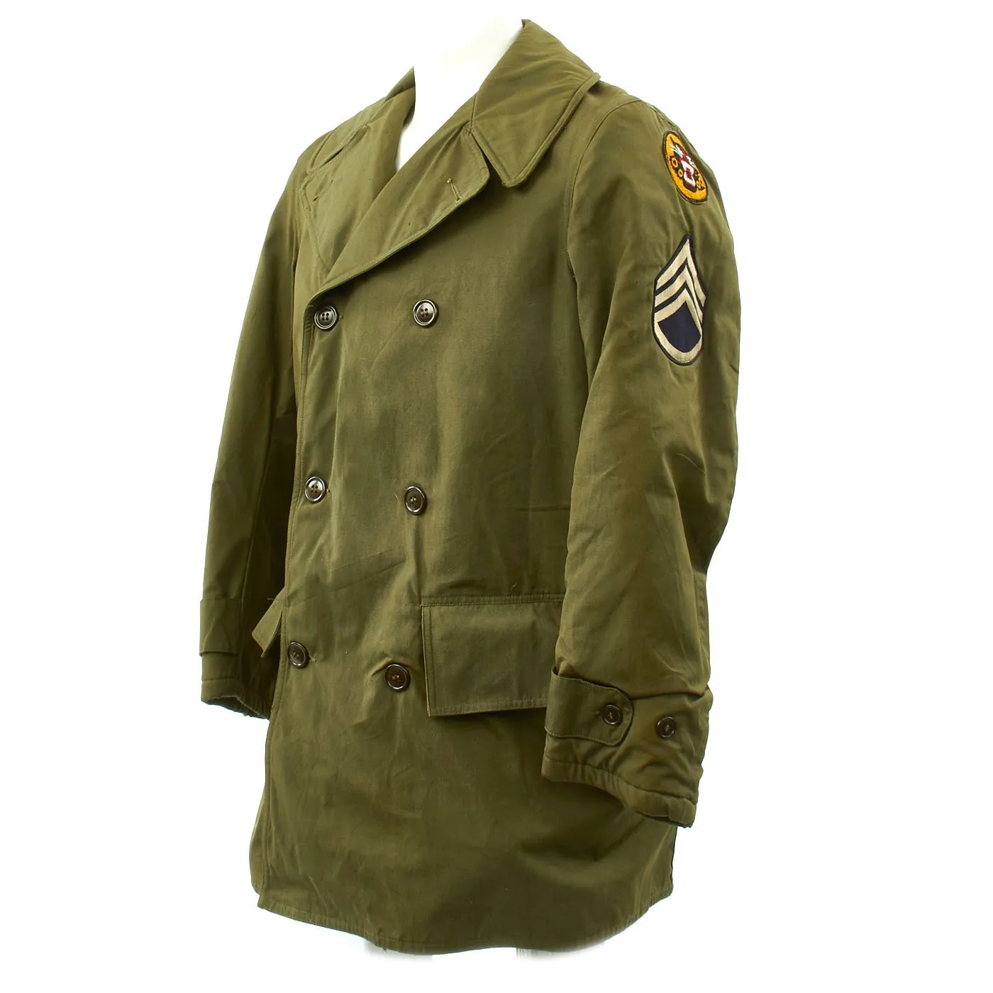 Original U.S. WWII Named Tank Destroyer Mackinaw Coat Jeep Jacket