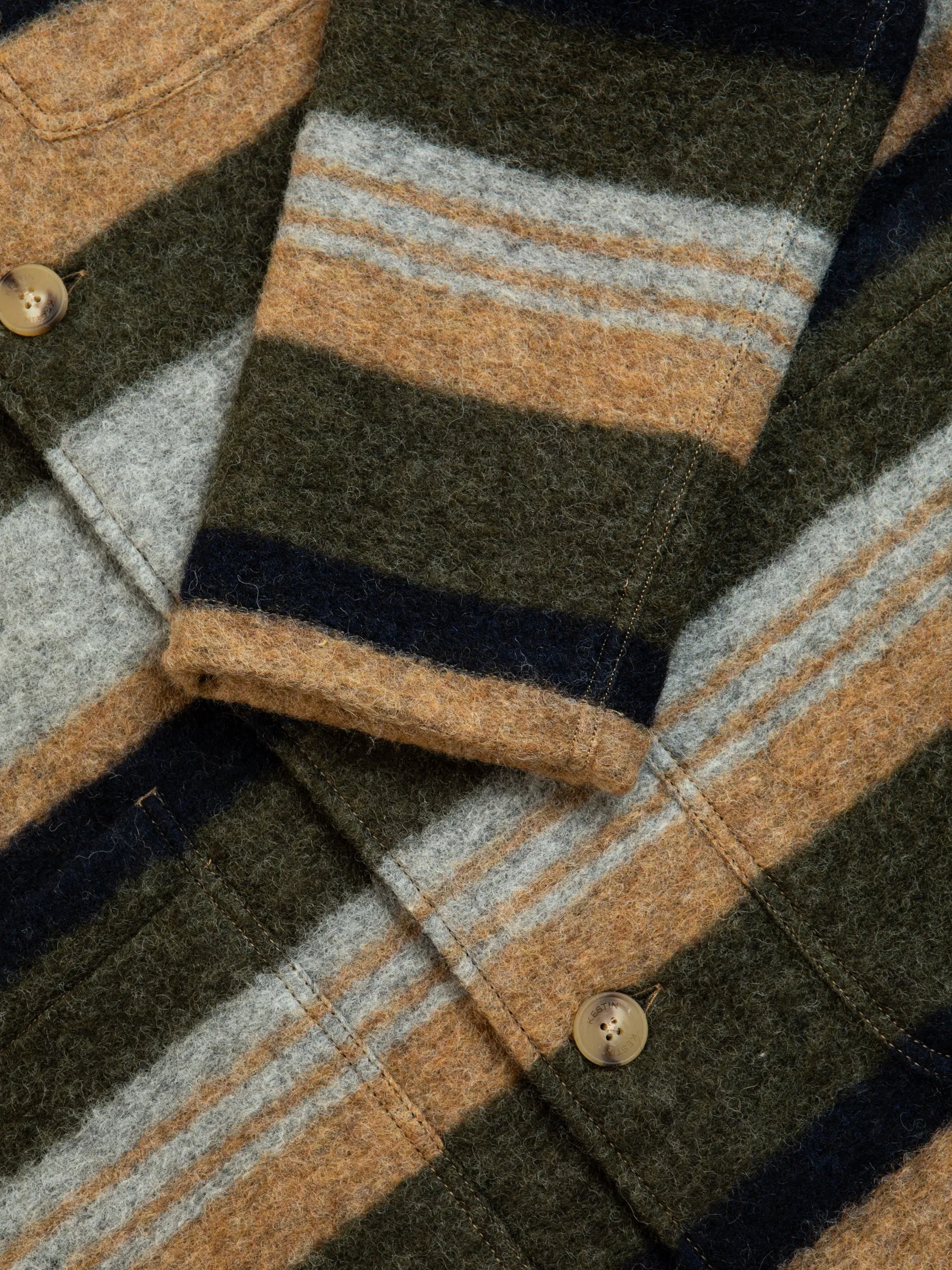 Ormiston Jacket In Stripe Wool Blend