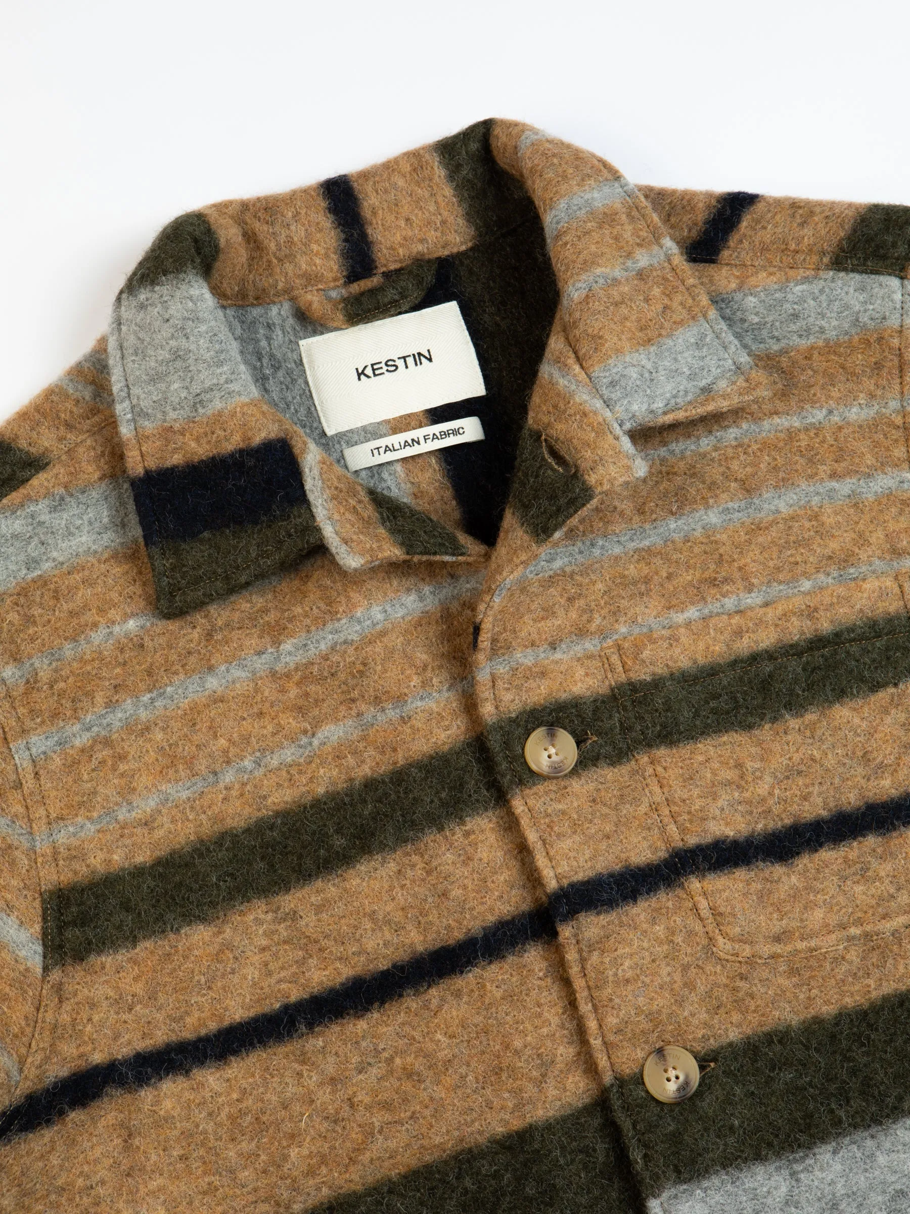 Ormiston Jacket In Stripe Wool Blend