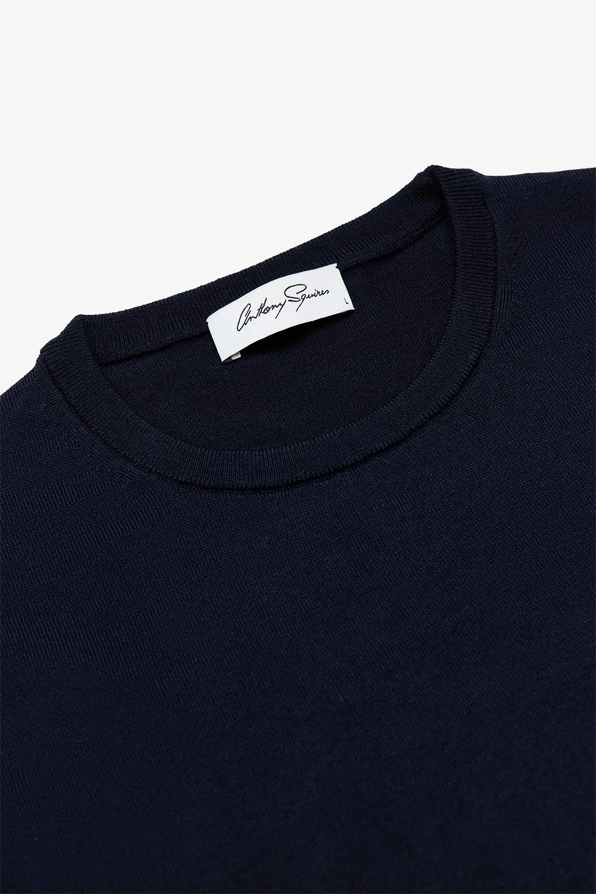 Oscar - Navy Crewneck Knit