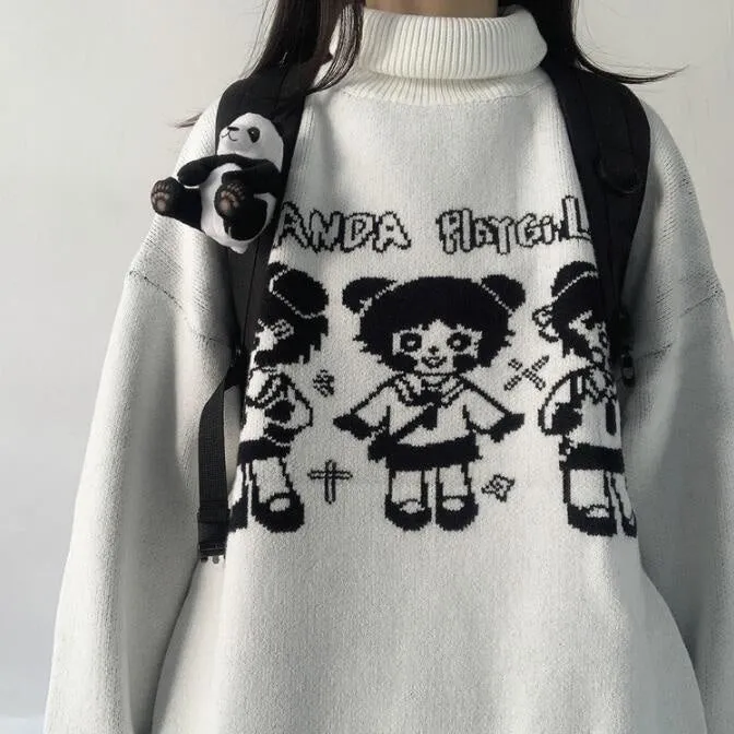 Panda Playgirl Knit Turtleneck