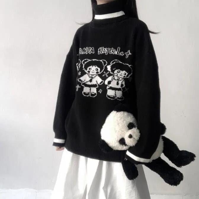 Panda Playgirl Knit Turtleneck