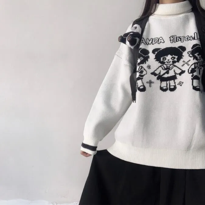 Panda Playgirl Knit Turtleneck