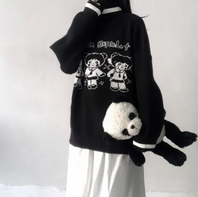 Panda Playgirl Knit Turtleneck