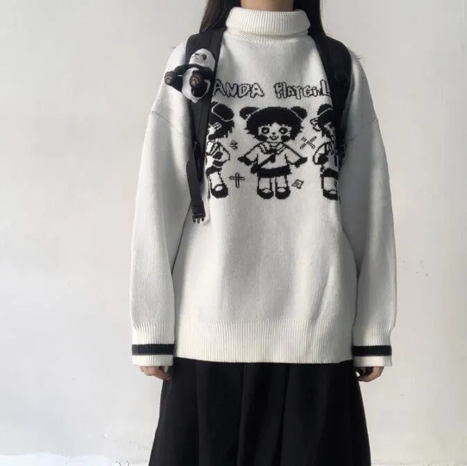 Panda Playgirl Knit Turtleneck