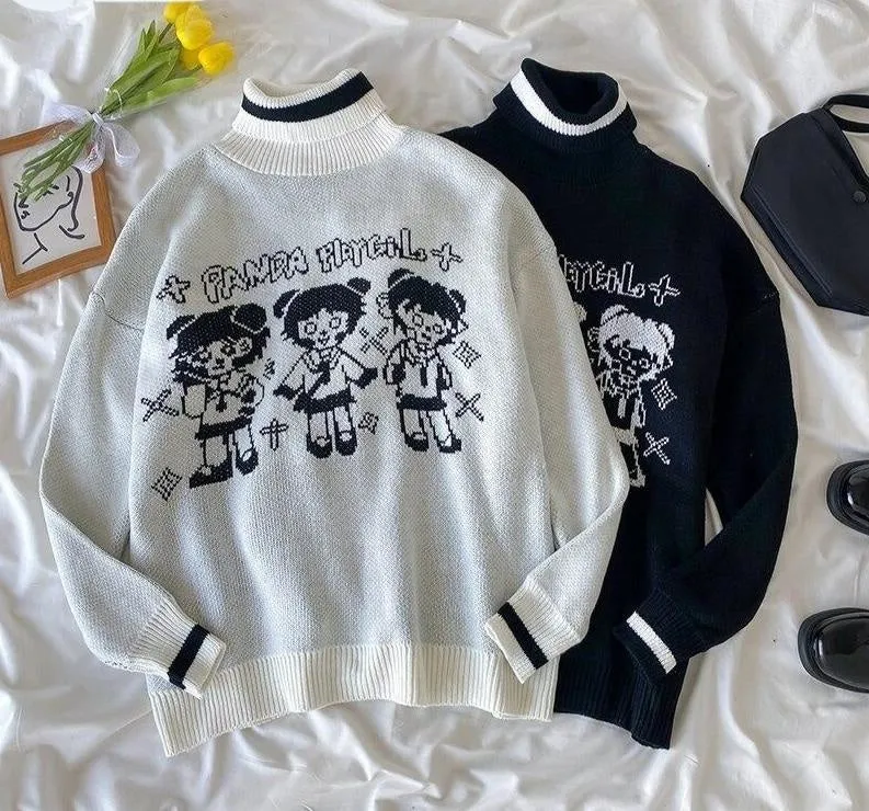 Panda Playgirl Knit Turtleneck