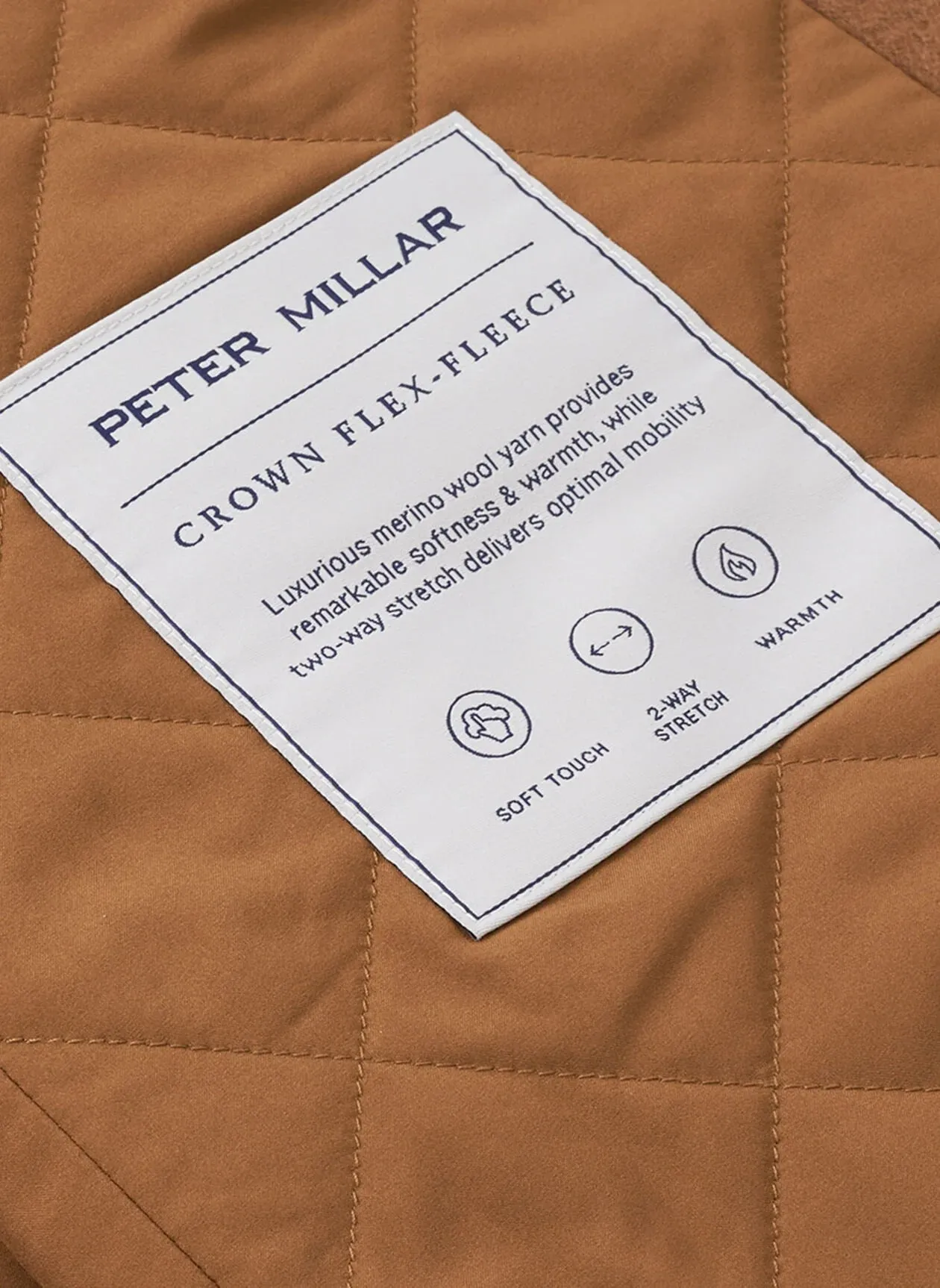 Peter Millar Crown Flex Fleece City Coat In Hazelwood