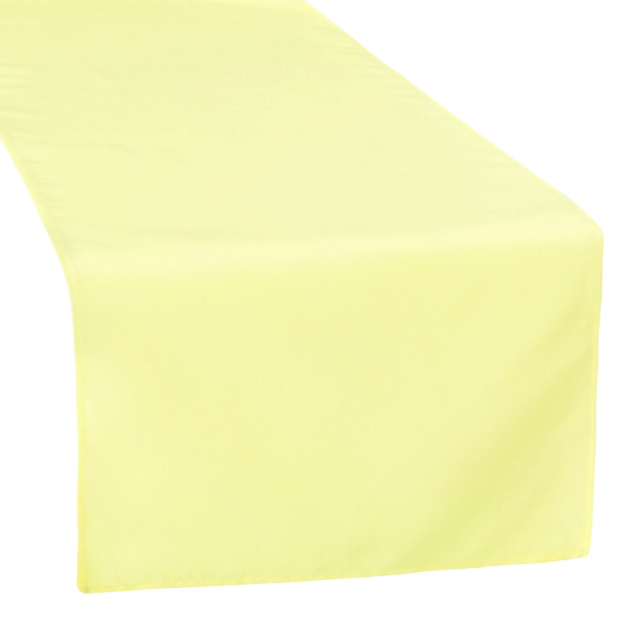 Polyester Table Runner - Pastel Yellow