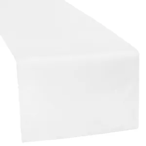 Polyester Table Runner - White