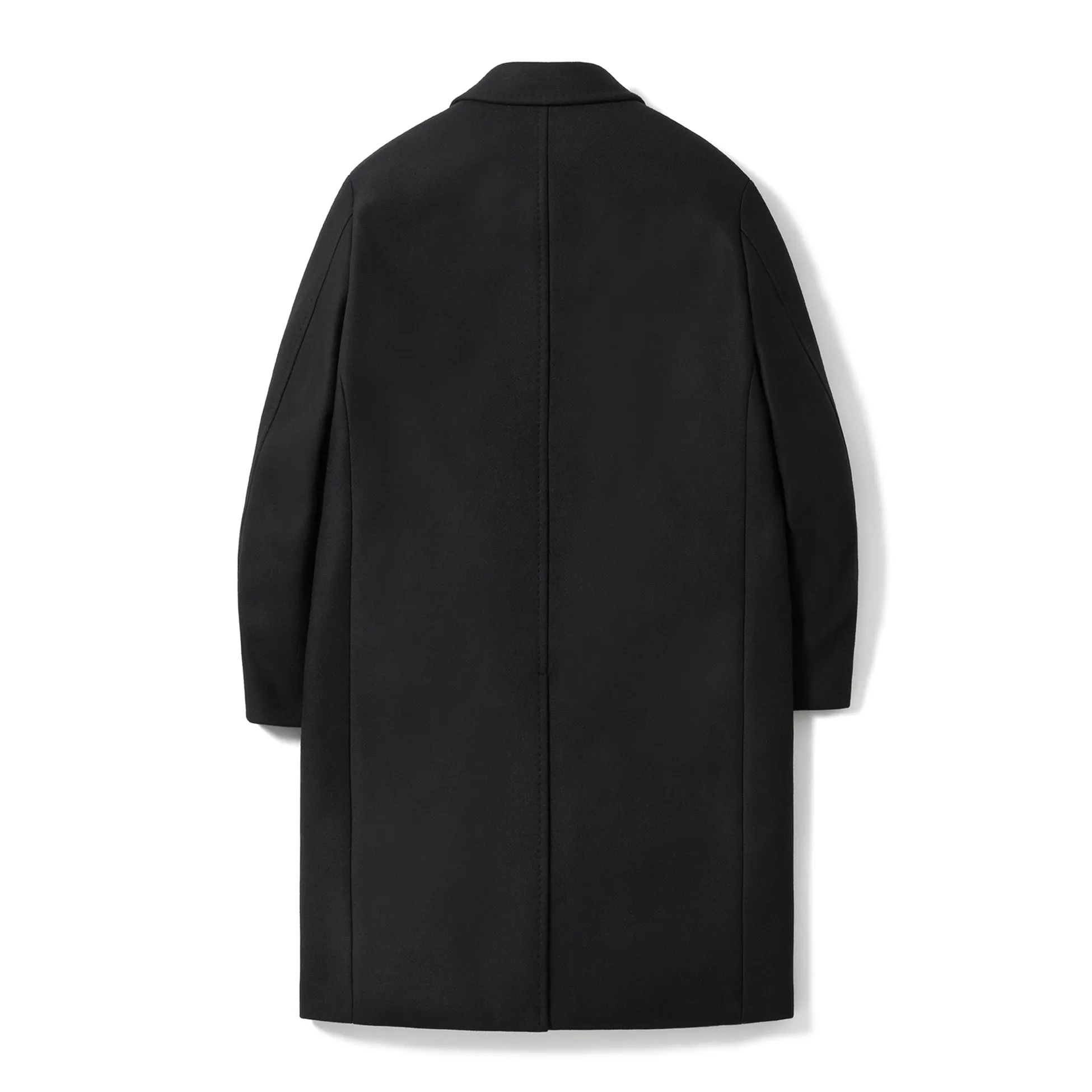 POTTERY Melton Wool Double Breasted Coat - Black