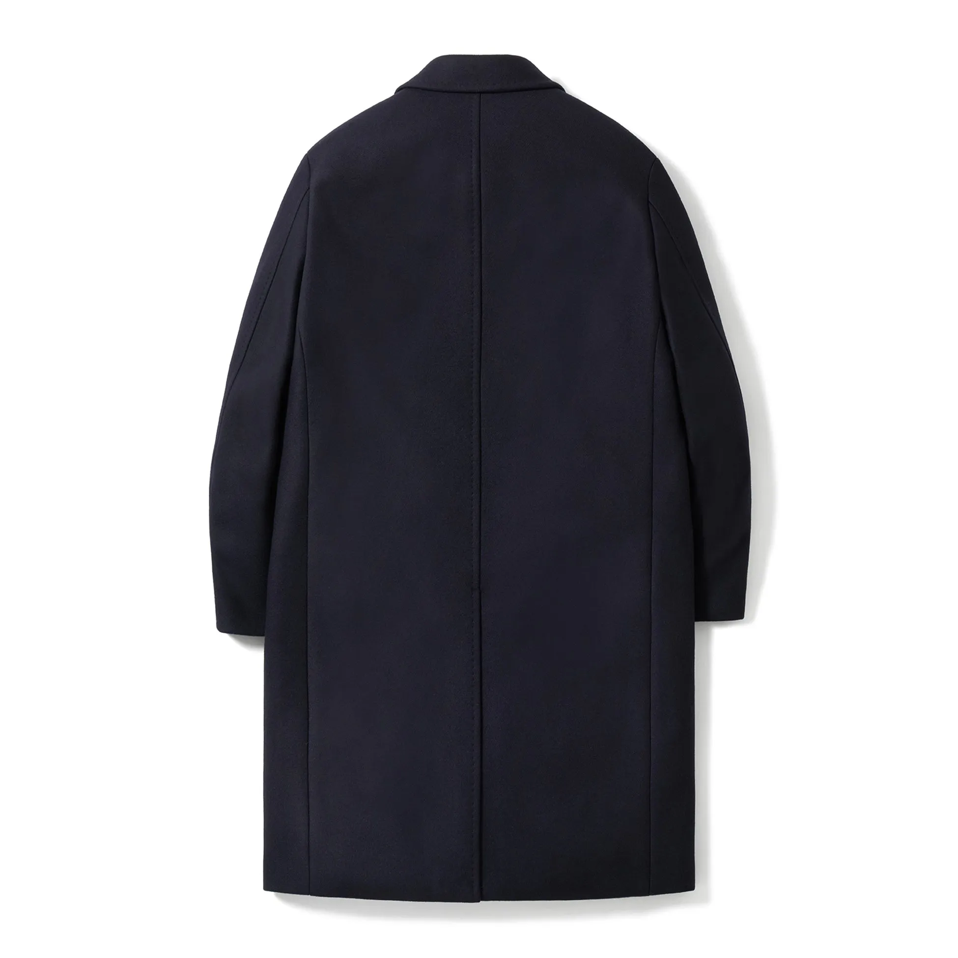 POTTERY Melton Wool Double Breasted Coat - Dark Navy