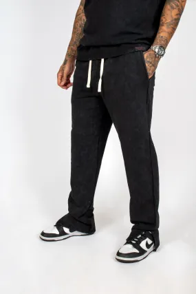 Premium Recycled Acid Black Straight Leg Jogger