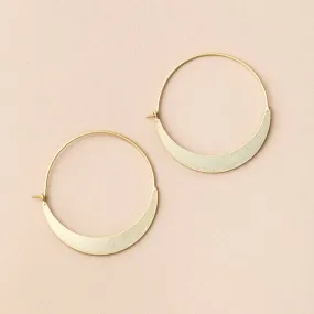 Refined Earring Collection - Crescent Hoop / Gold Vermeil