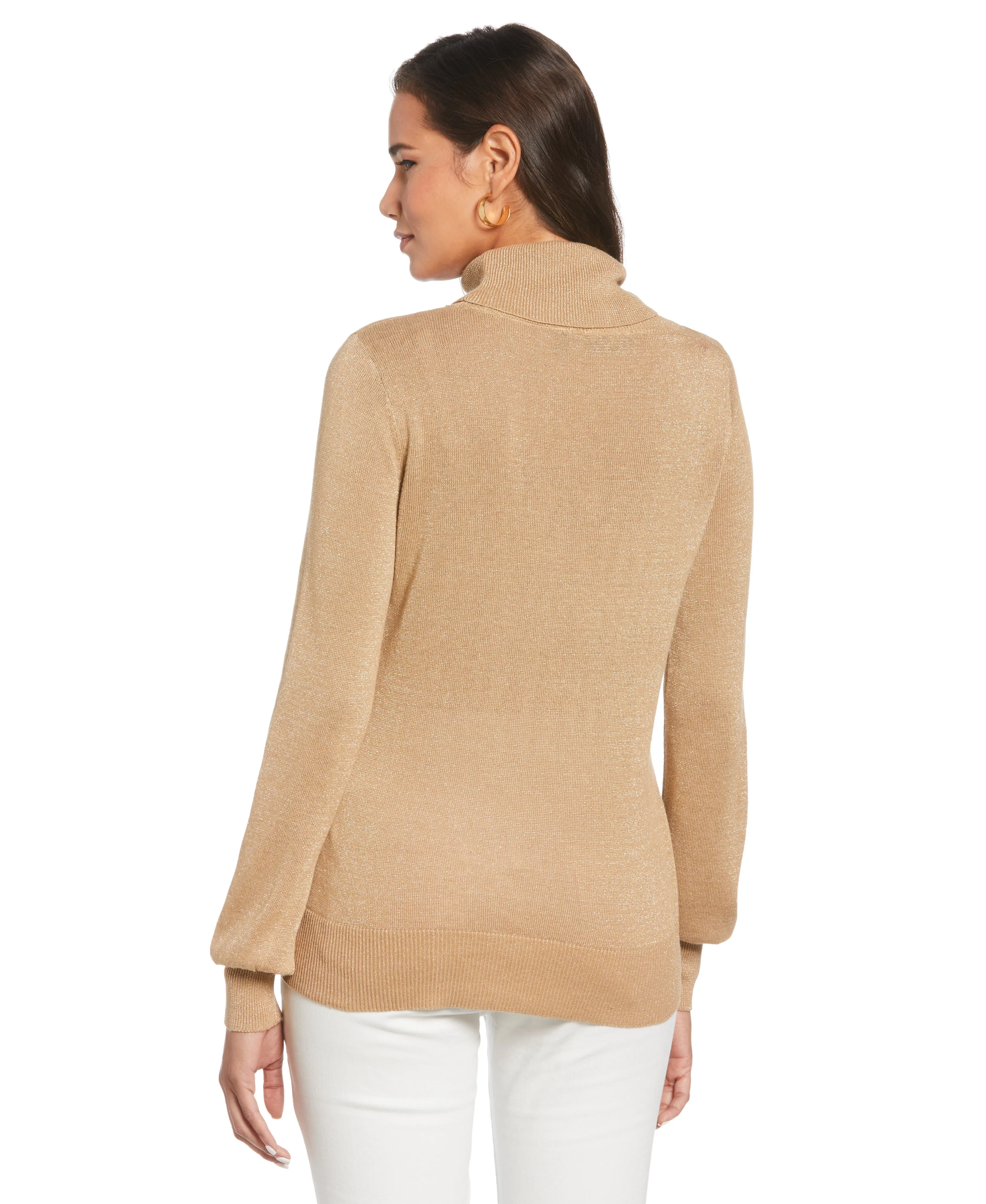 Rib Trim Cut Out Sweater