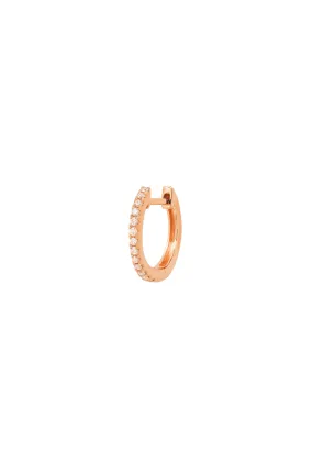 Rose Gold Diamond Huggie