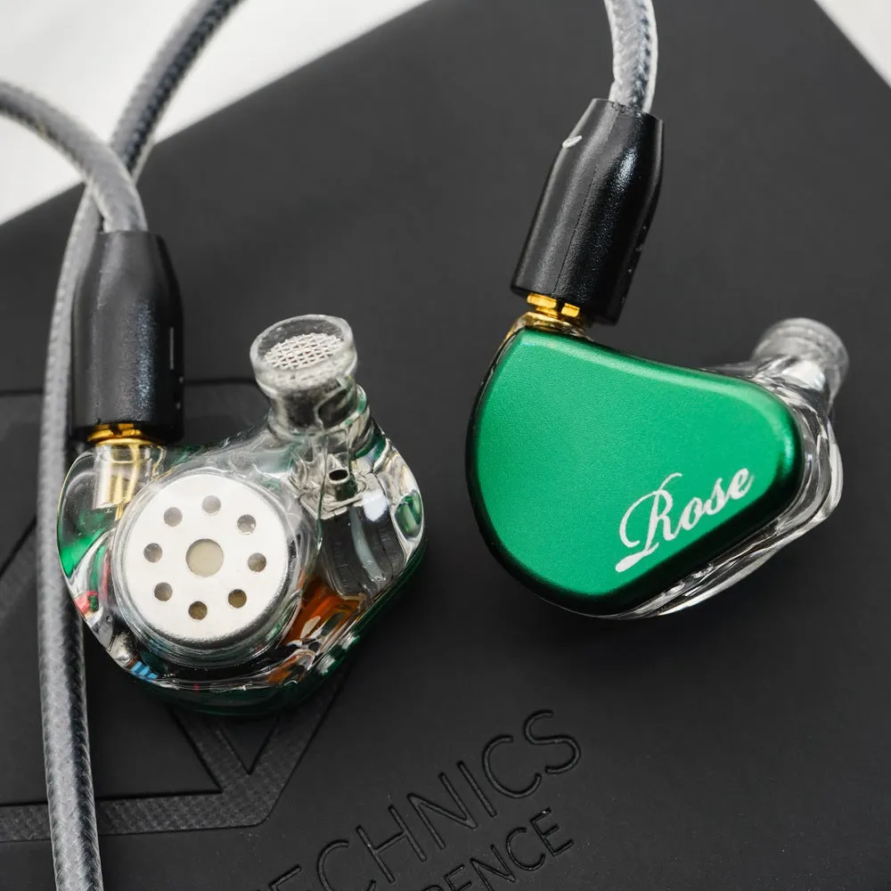 Rose Technics QT9 MK2S 1DD 4BA Hi-Fi Audiophile Flagship In-Ear Earphone