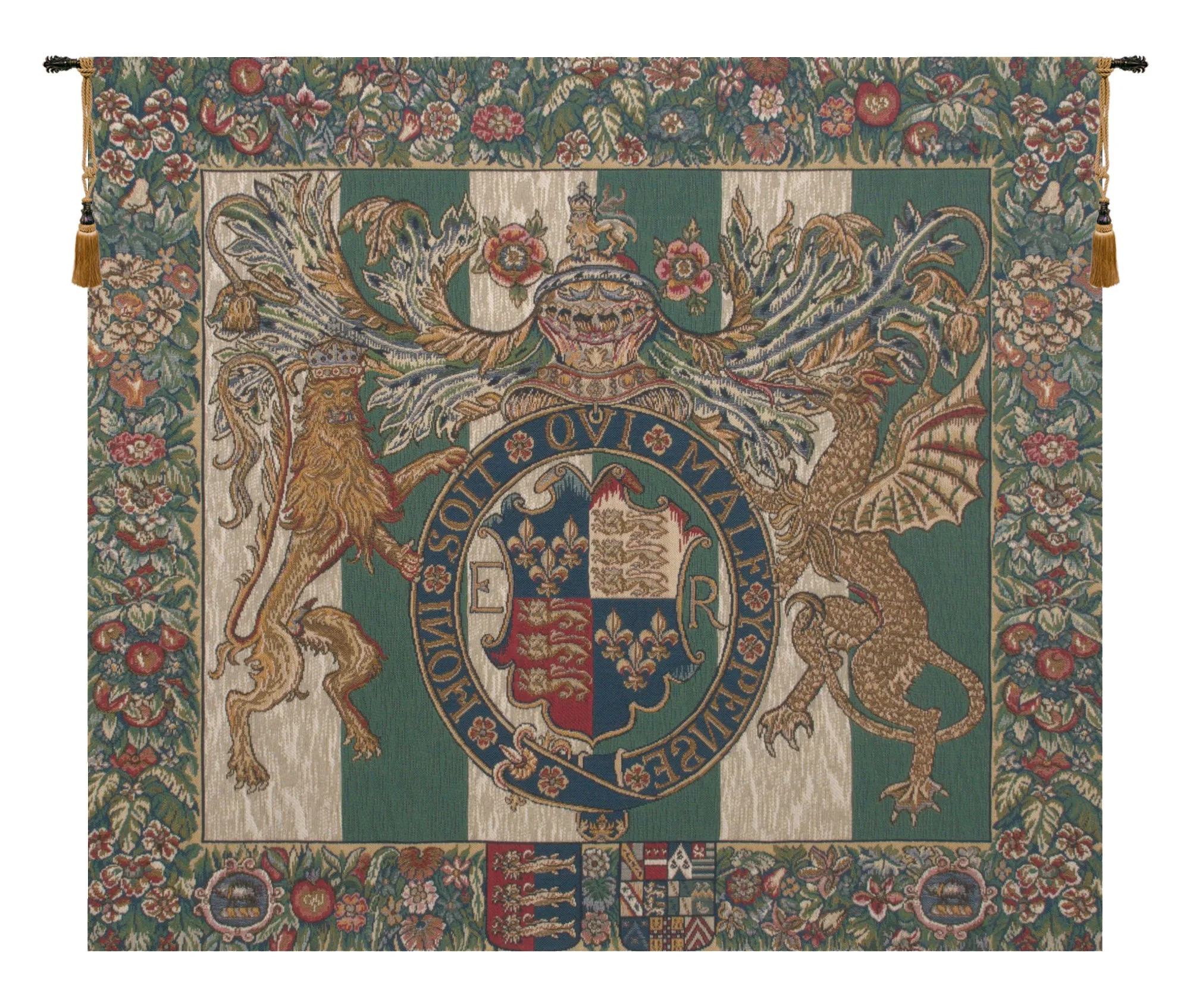 Royal Arms of England European Tapestry