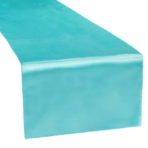 Satin Table Runner - Light Turquoise