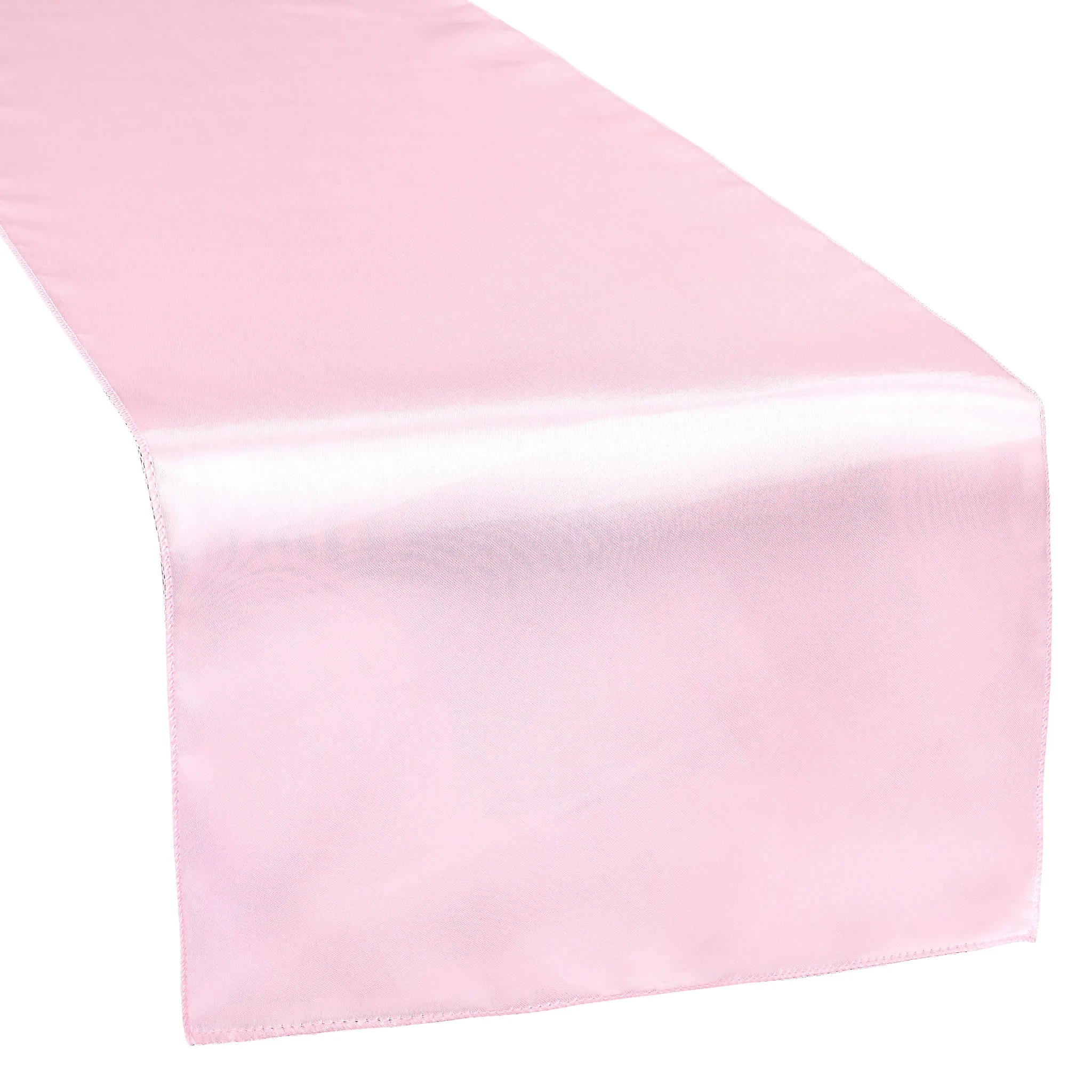 Satin Table Runner - Medium Pink