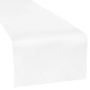 Satin Table Runner - White