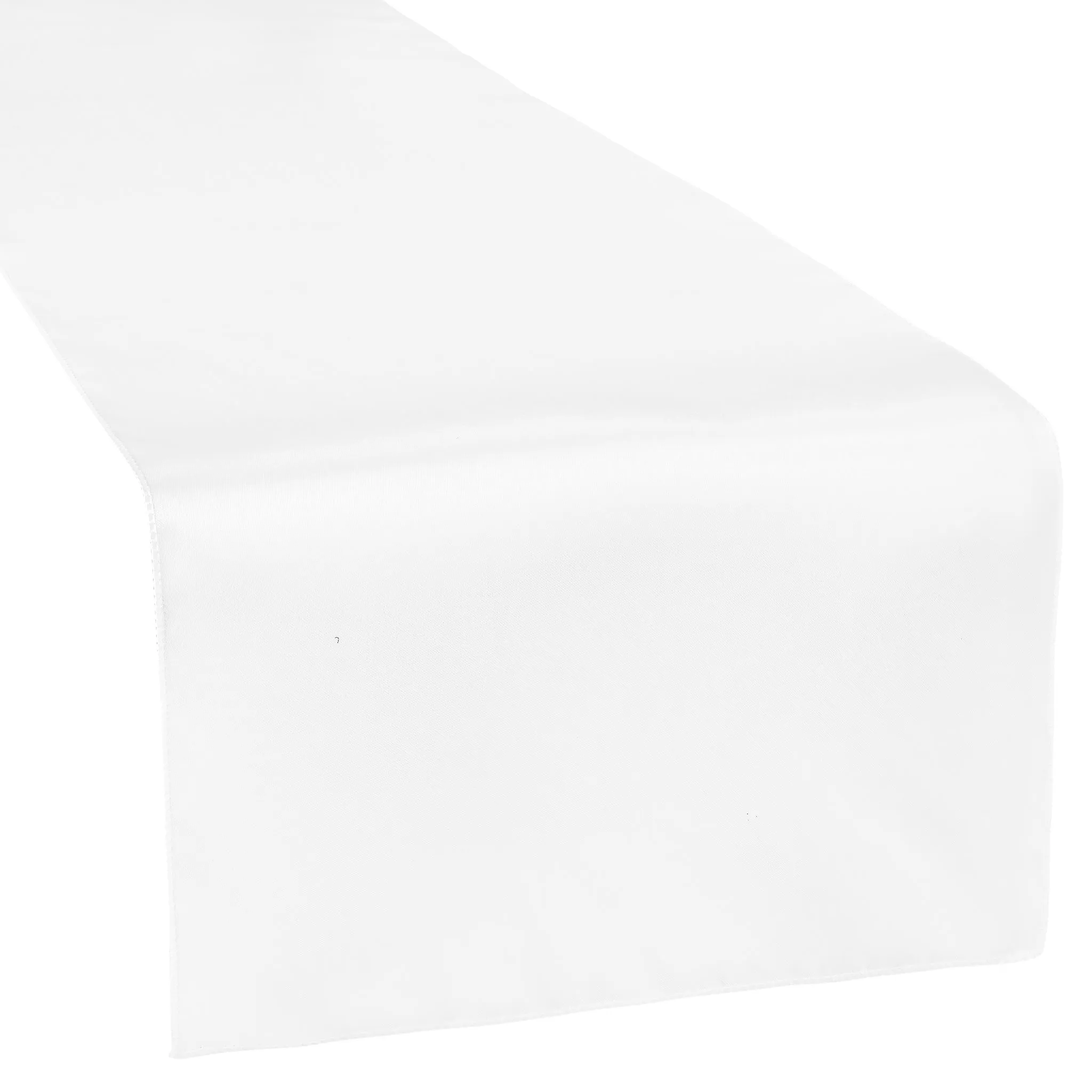 Satin Table Runner - White