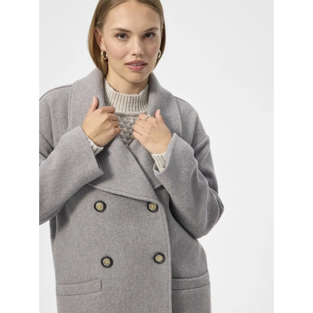 Senta Coat - Light Grey Melange