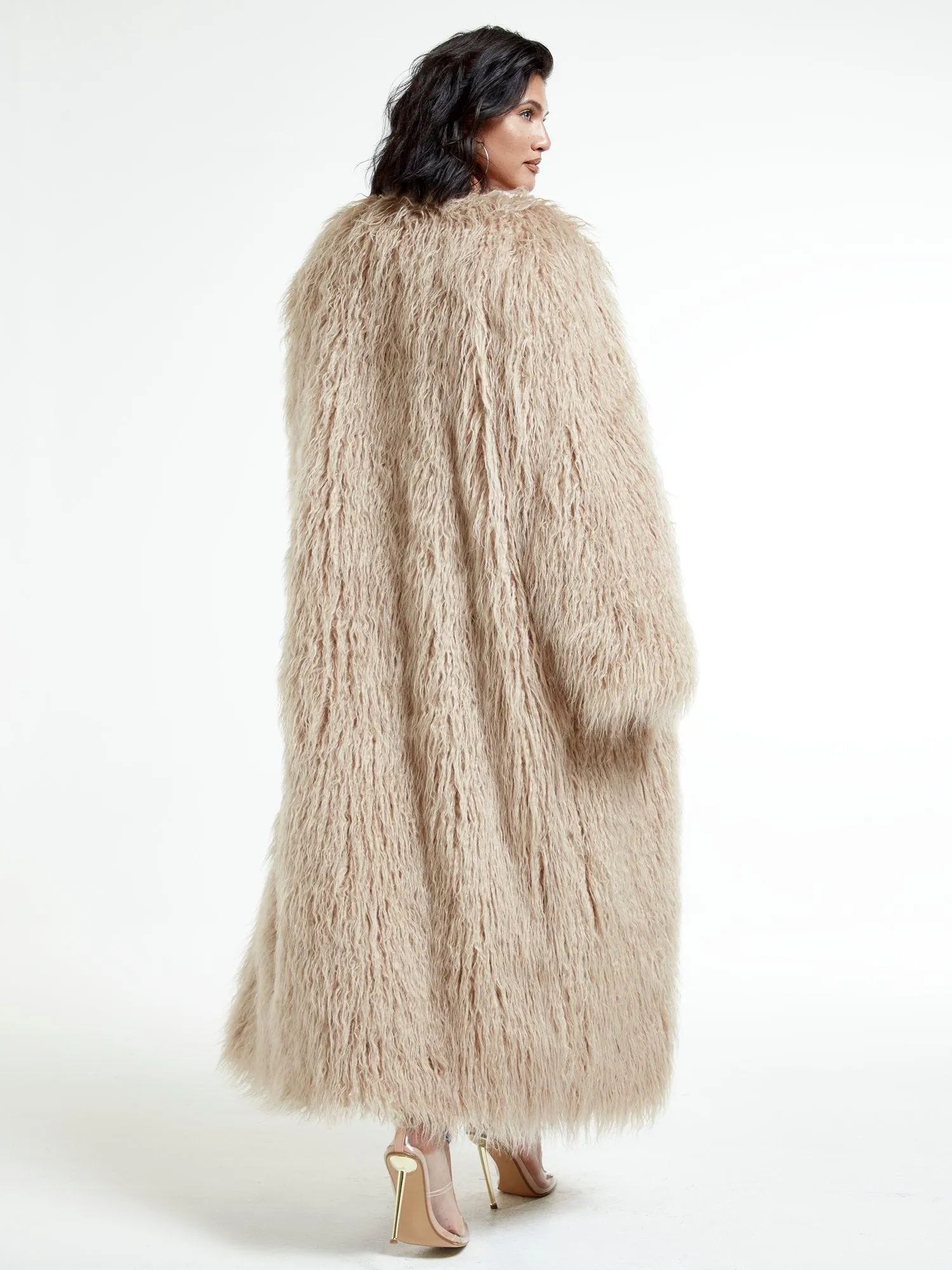 Shanice Ankle Length Faux Fur Coat