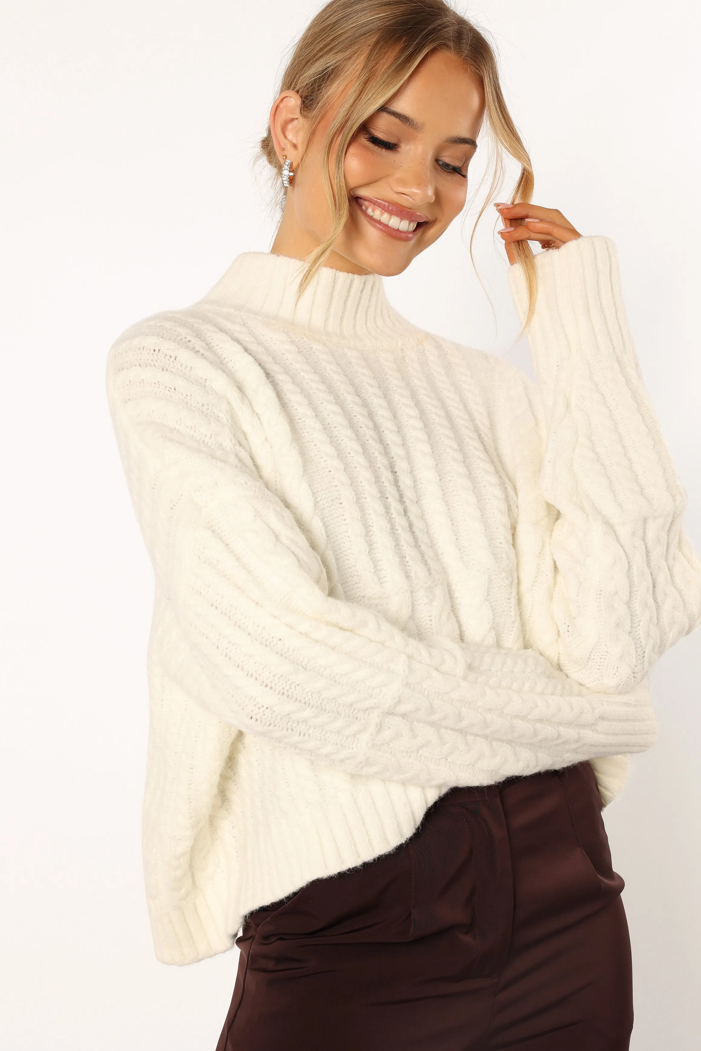 Skye Knit Sweater - White