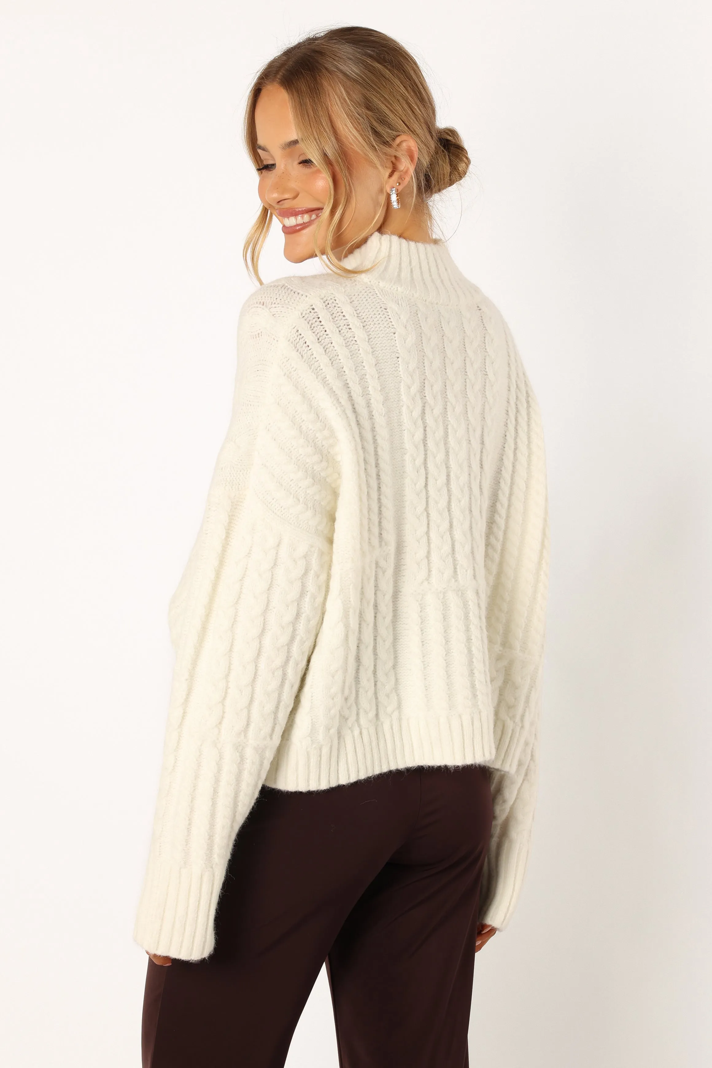 Skye Knit Sweater - White