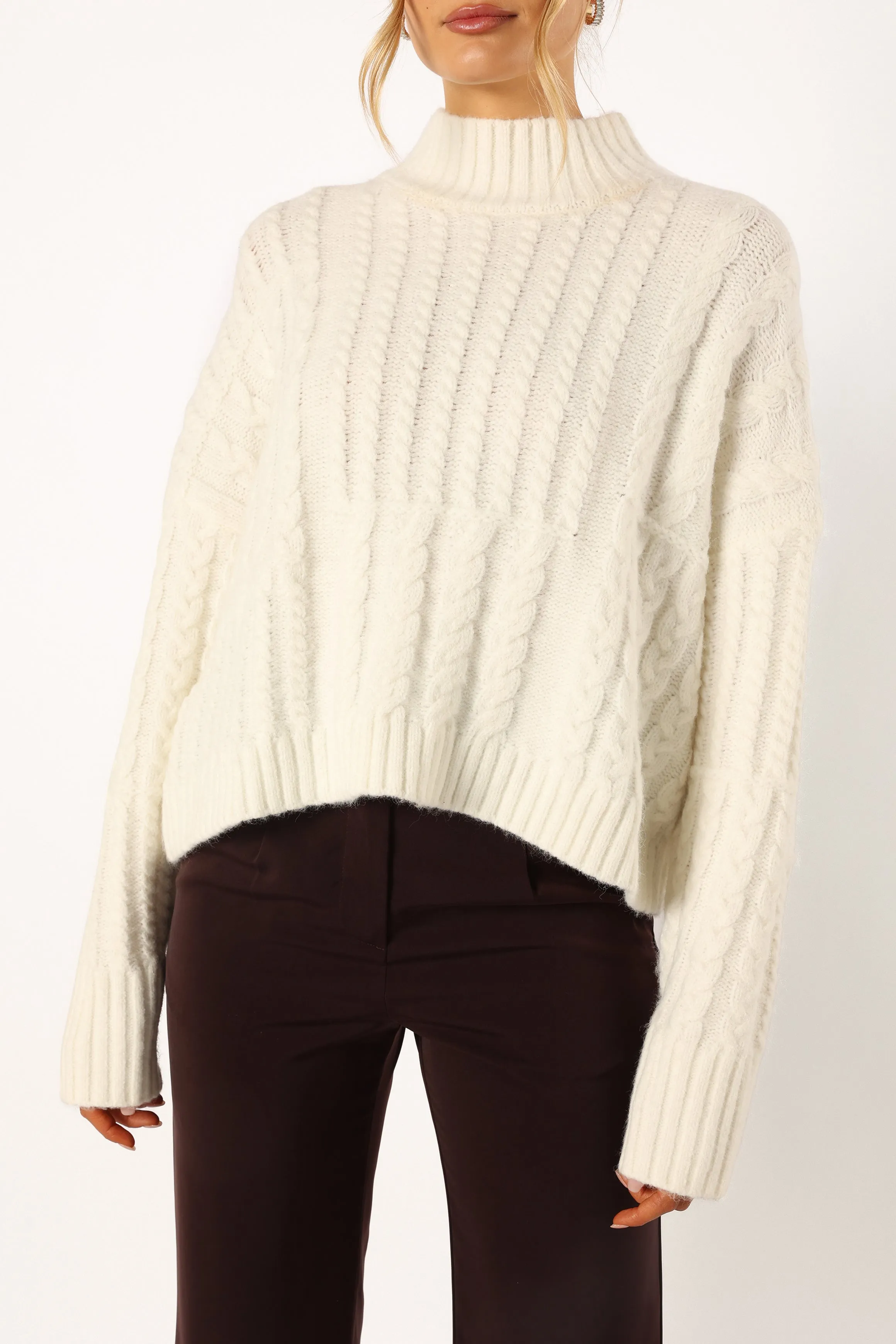 Skye Knit Sweater - White