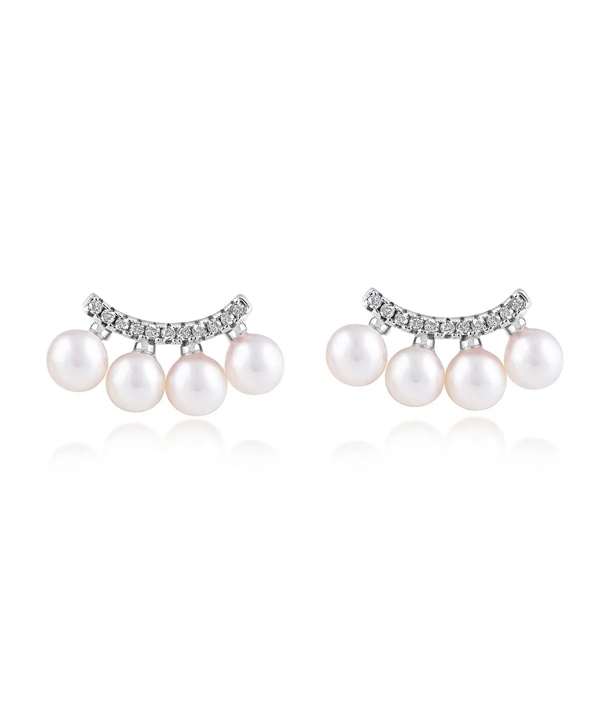 Starlight Pearl Ear Climber Earrings