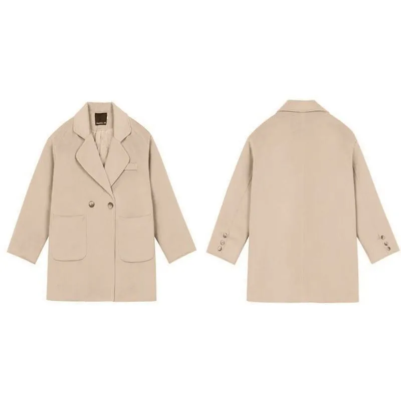 Thickened Wool Blend Coat