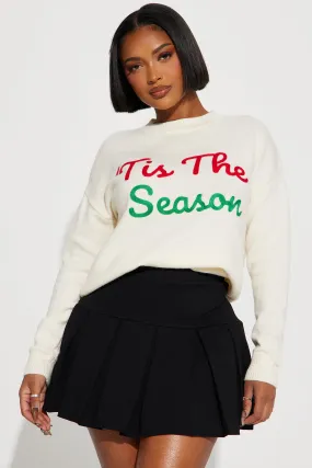 'Tis The Season Sweater - Ivory/combo