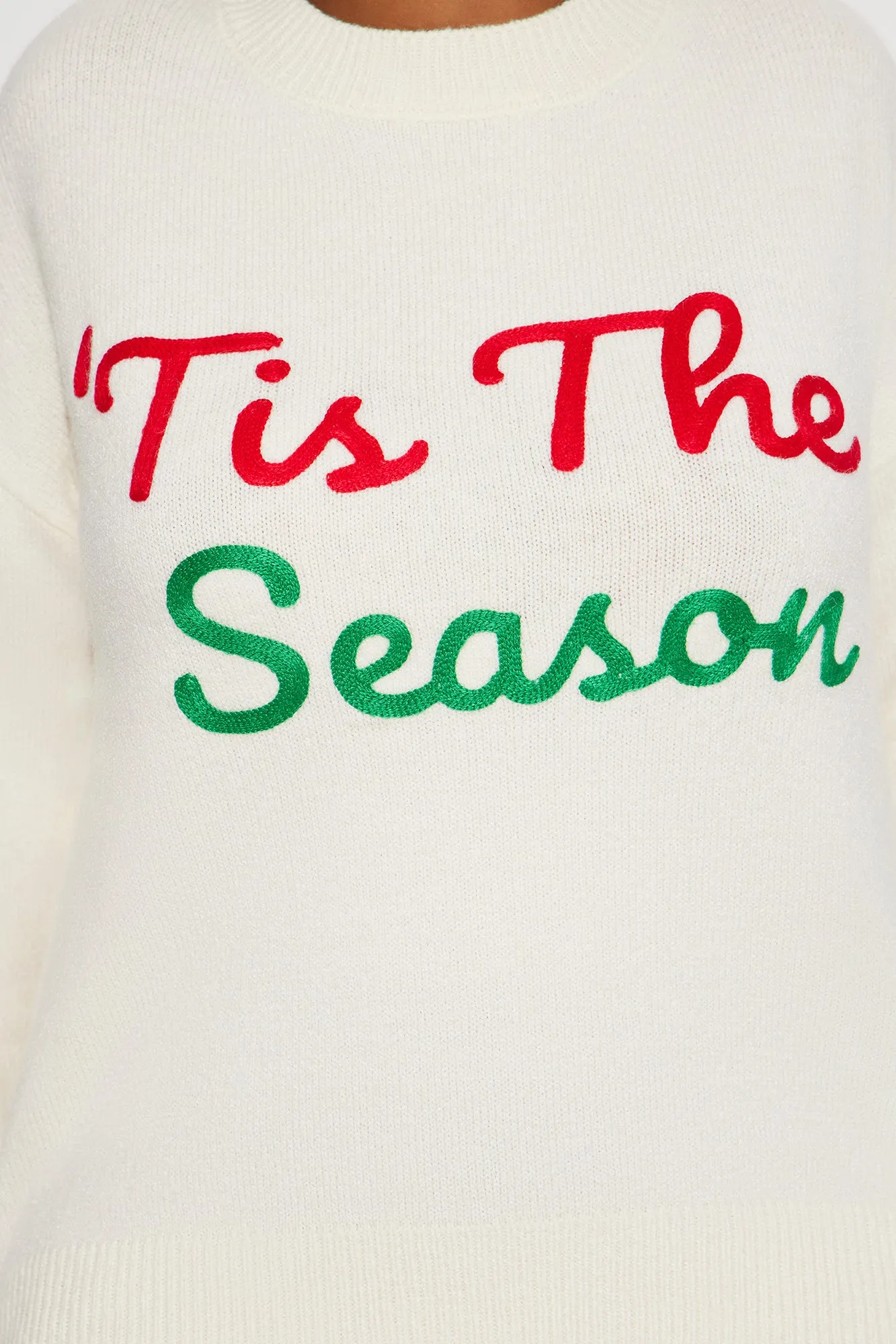 'Tis The Season Sweater - Ivory/combo