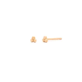 Trio Ball Studs | 14k Gold