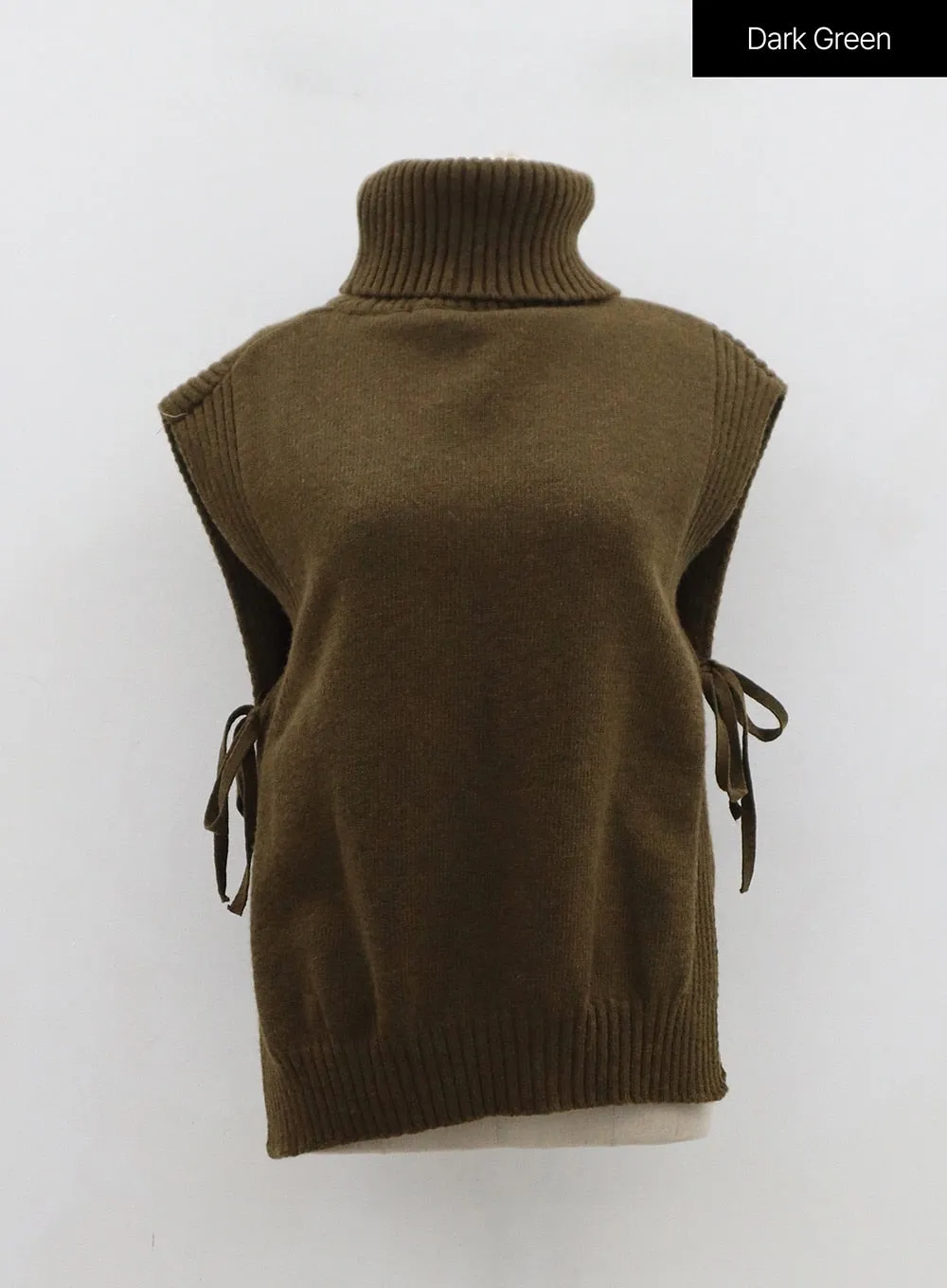 Turtleneck Cashmere Wool Vest OD01