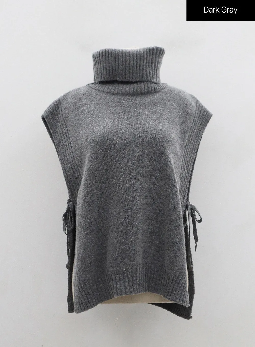 Turtleneck Cashmere Wool Vest OD01