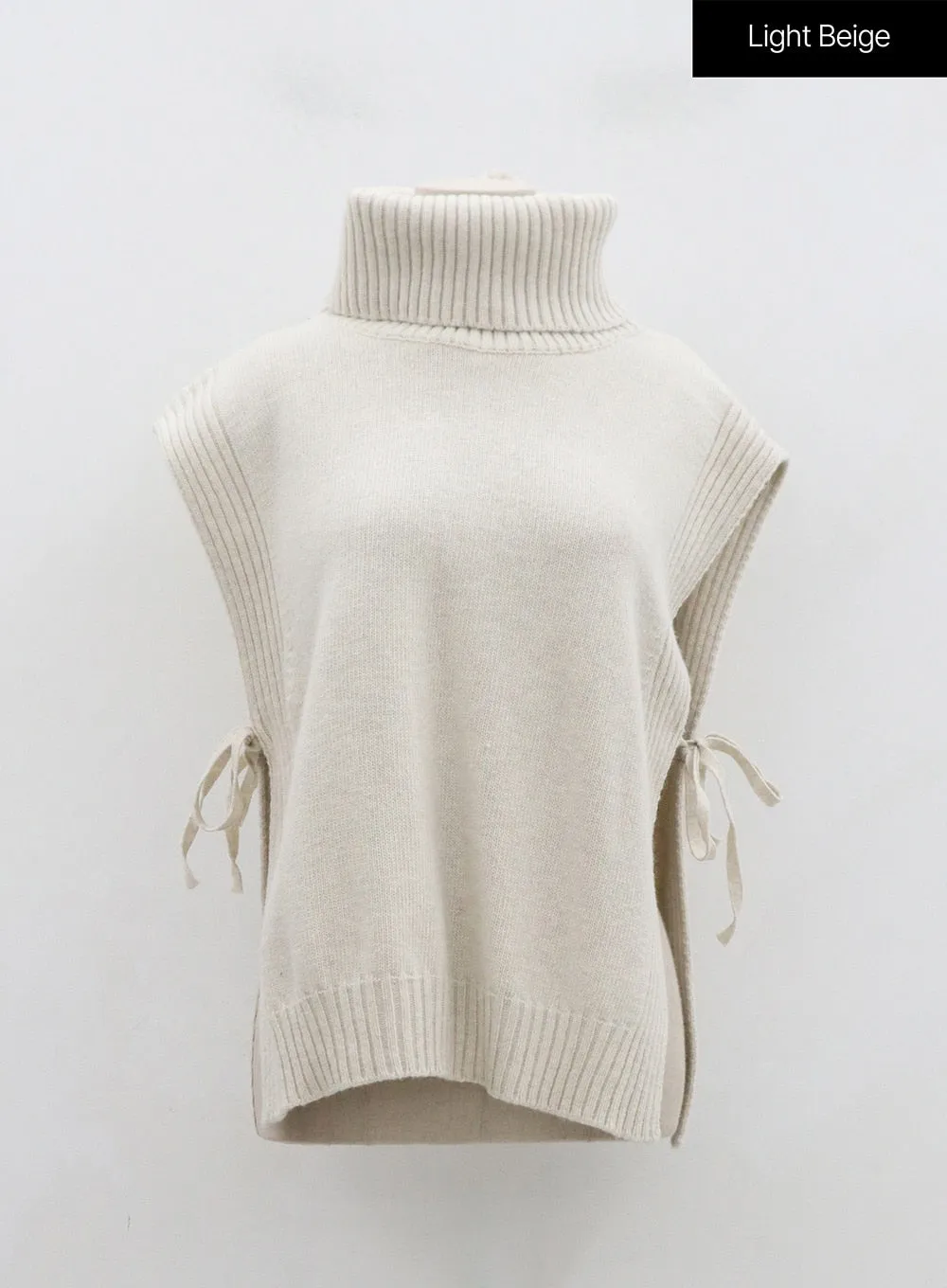 Turtleneck Cashmere Wool Vest OD01