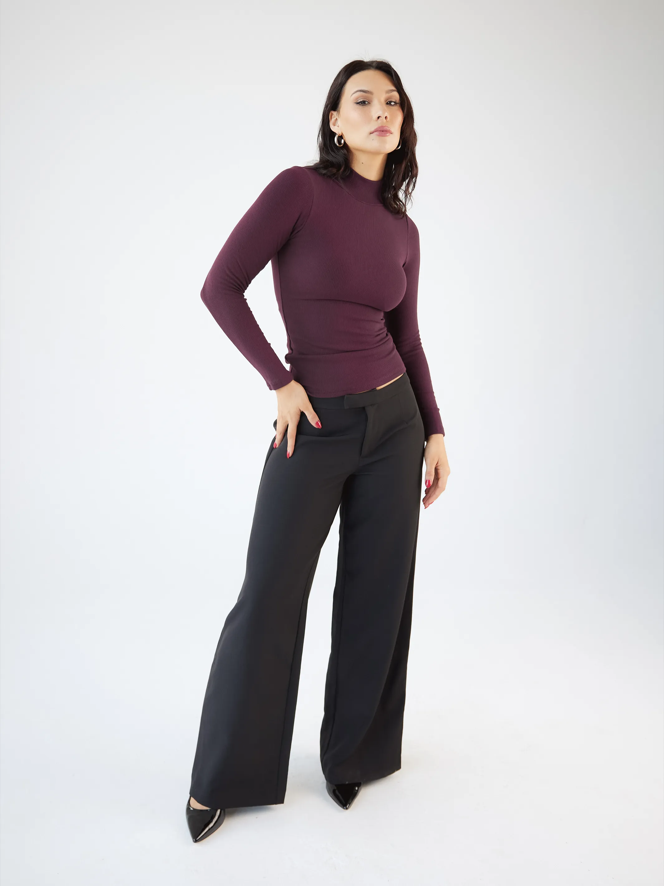 Turtleneck Long Sleeve Brami (Full Length)