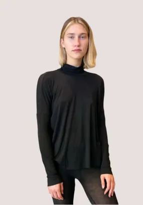 Turtleneck Tee - Black