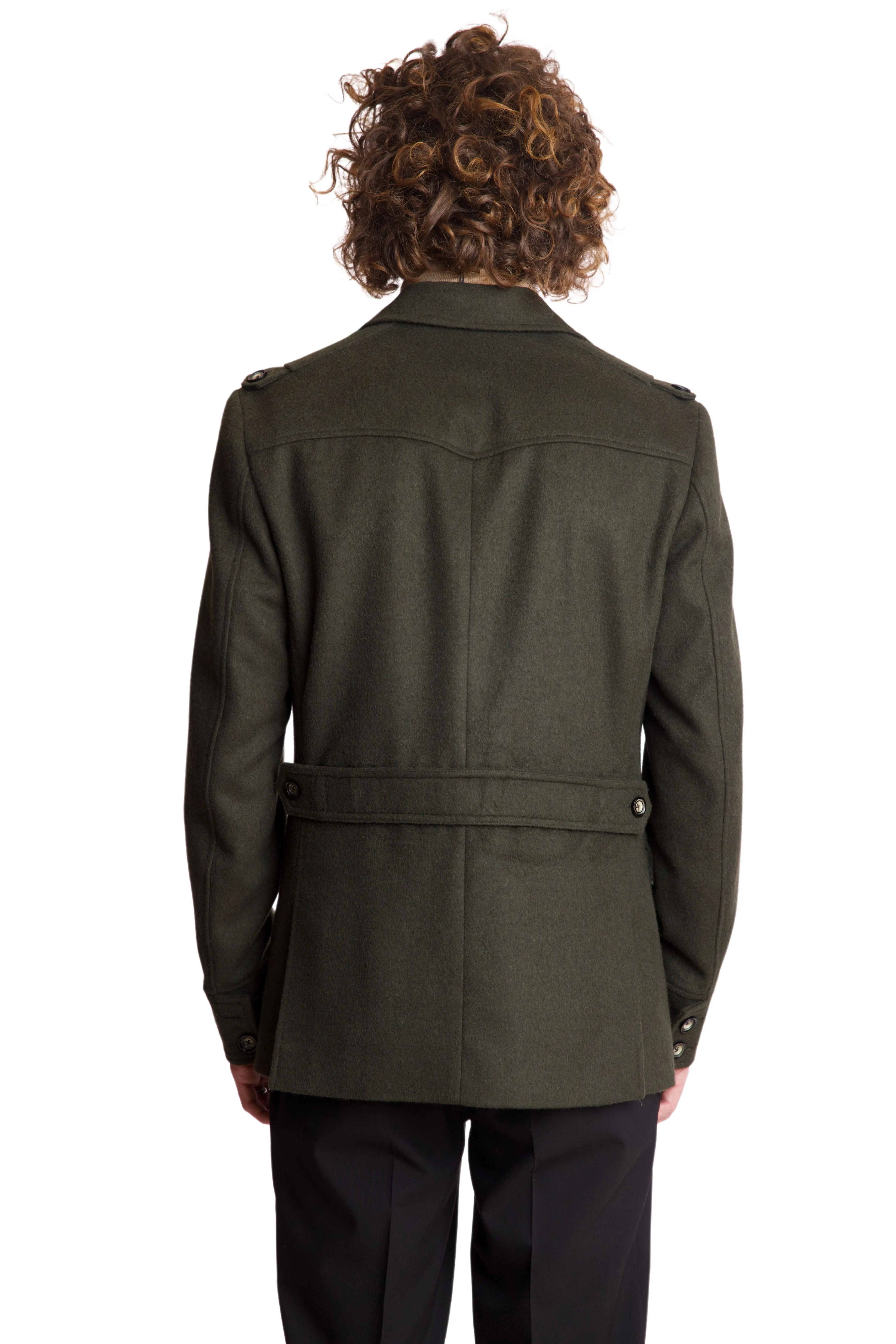 Utility Epaulette Jacket - Loden Olive