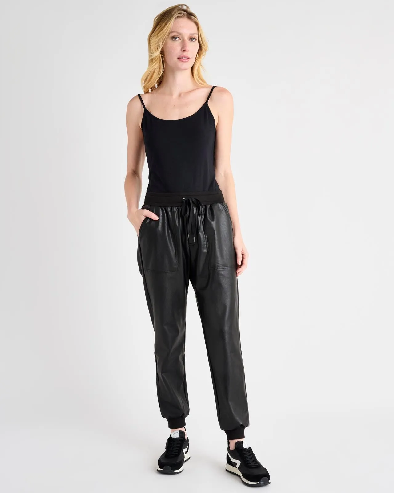 Vegan Leather Jogger