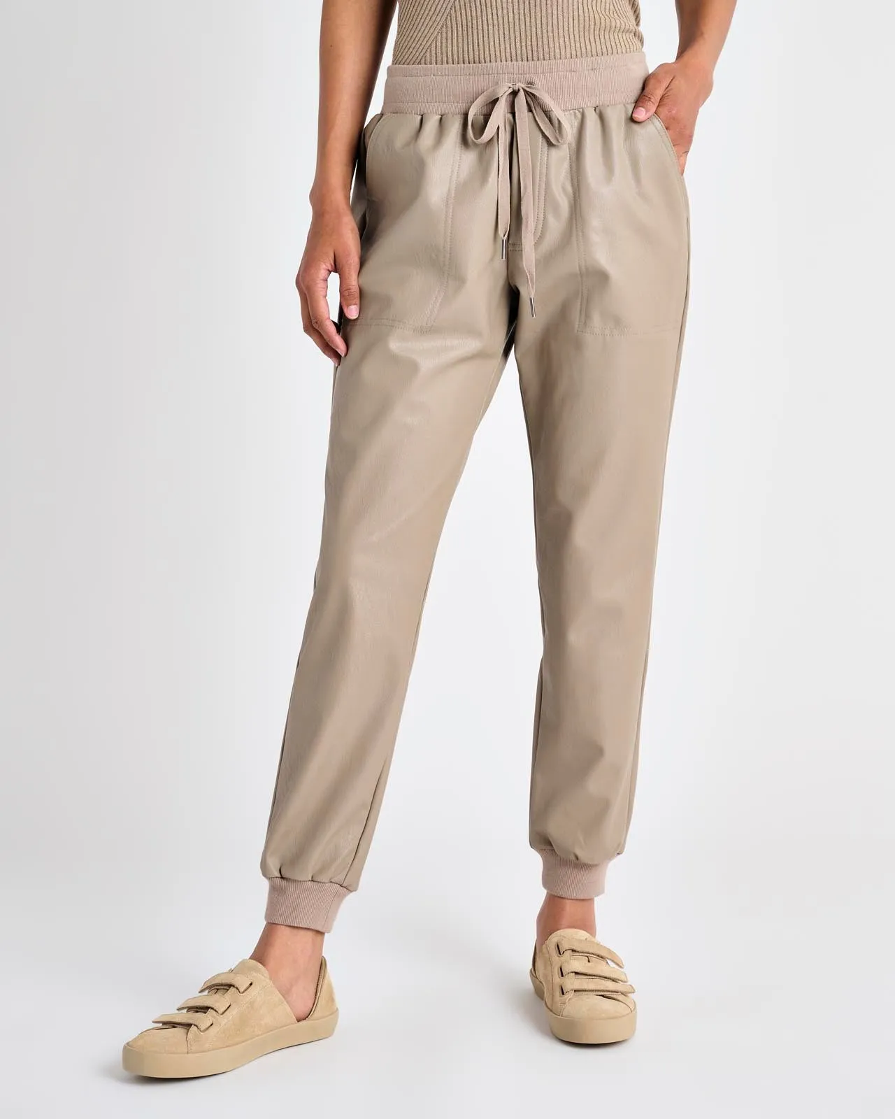 Vegan Leather Jogger