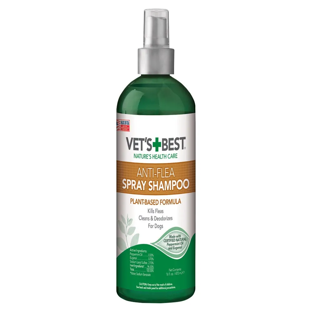 Vet's Best Anti-Flea Spray Shampoo For Dogs 470ml