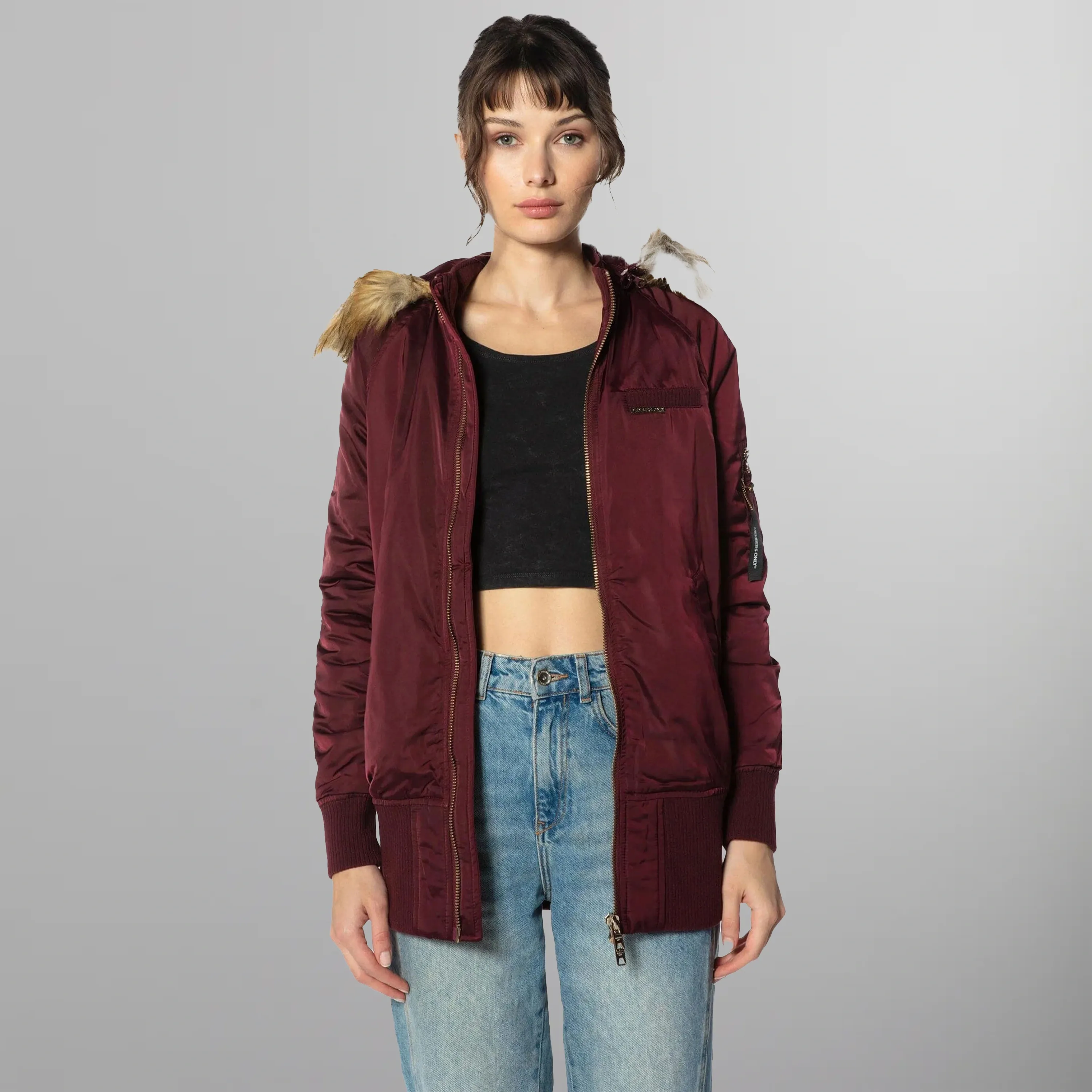 Women's Elongated Bomber Jacket - FINAL SALE