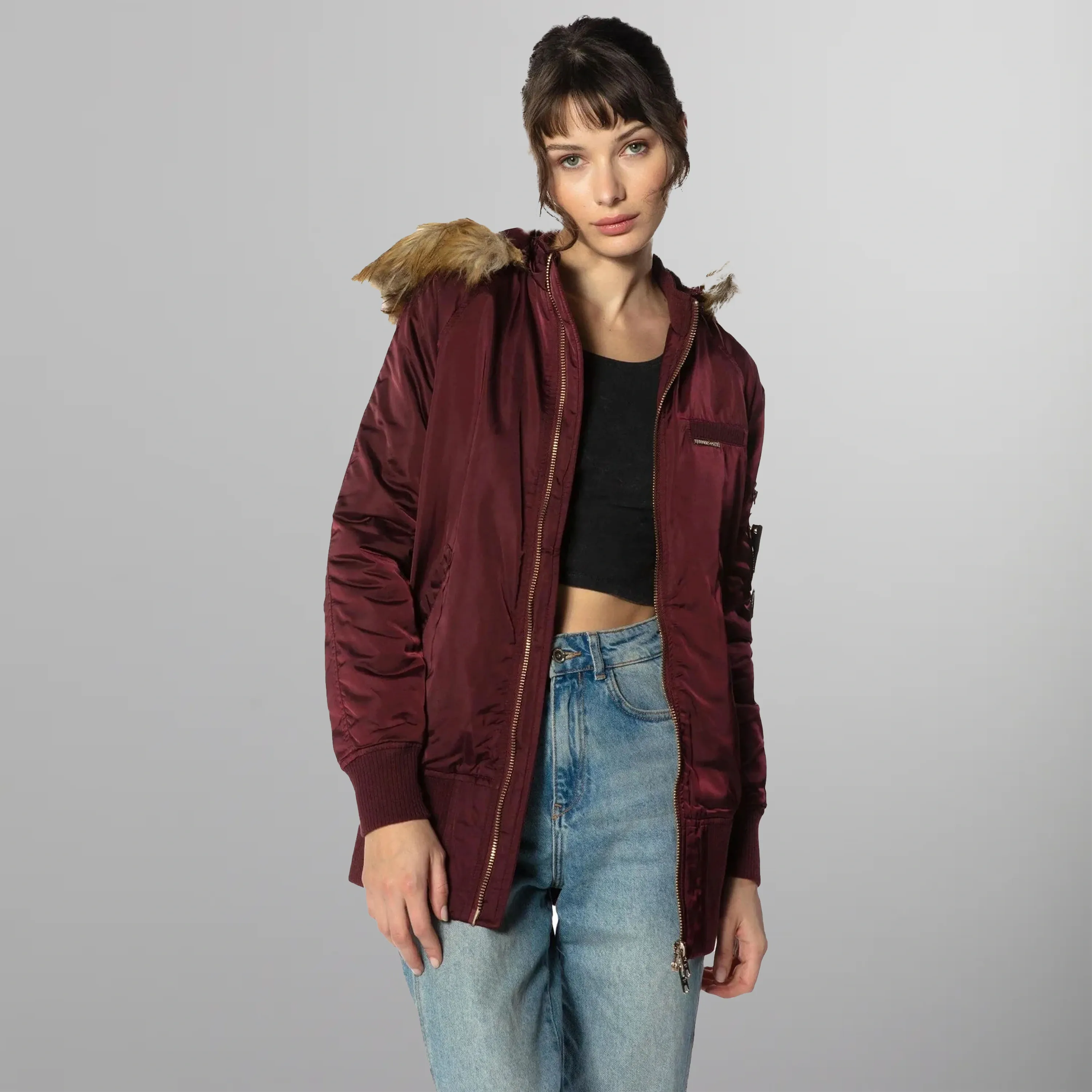 Women's Elongated Bomber Jacket - FINAL SALE