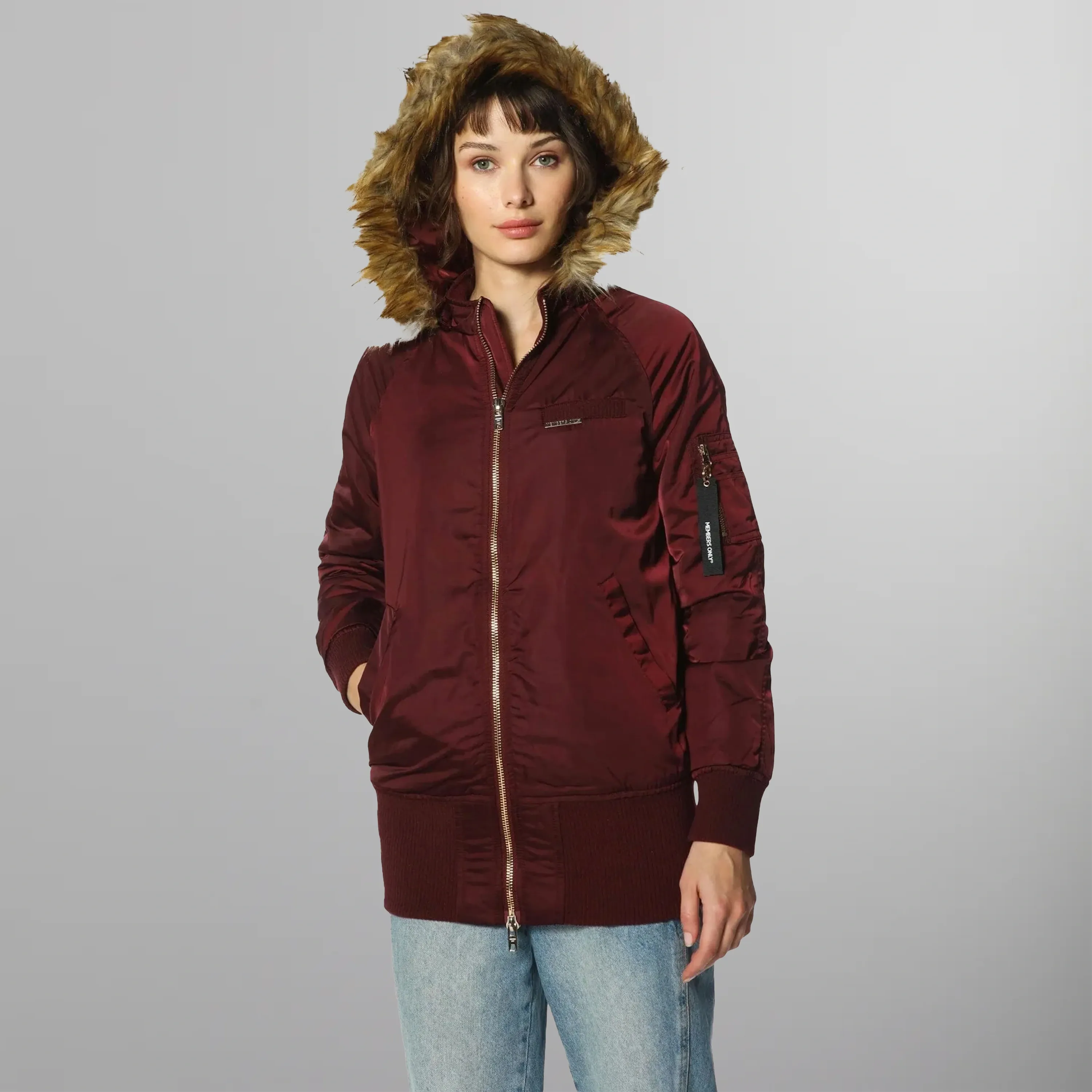 Women's Elongated Bomber Jacket - FINAL SALE