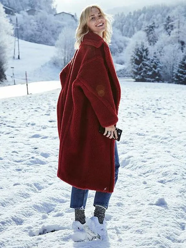 Wonderful Wool Winter Long Sleeve Coat Tops