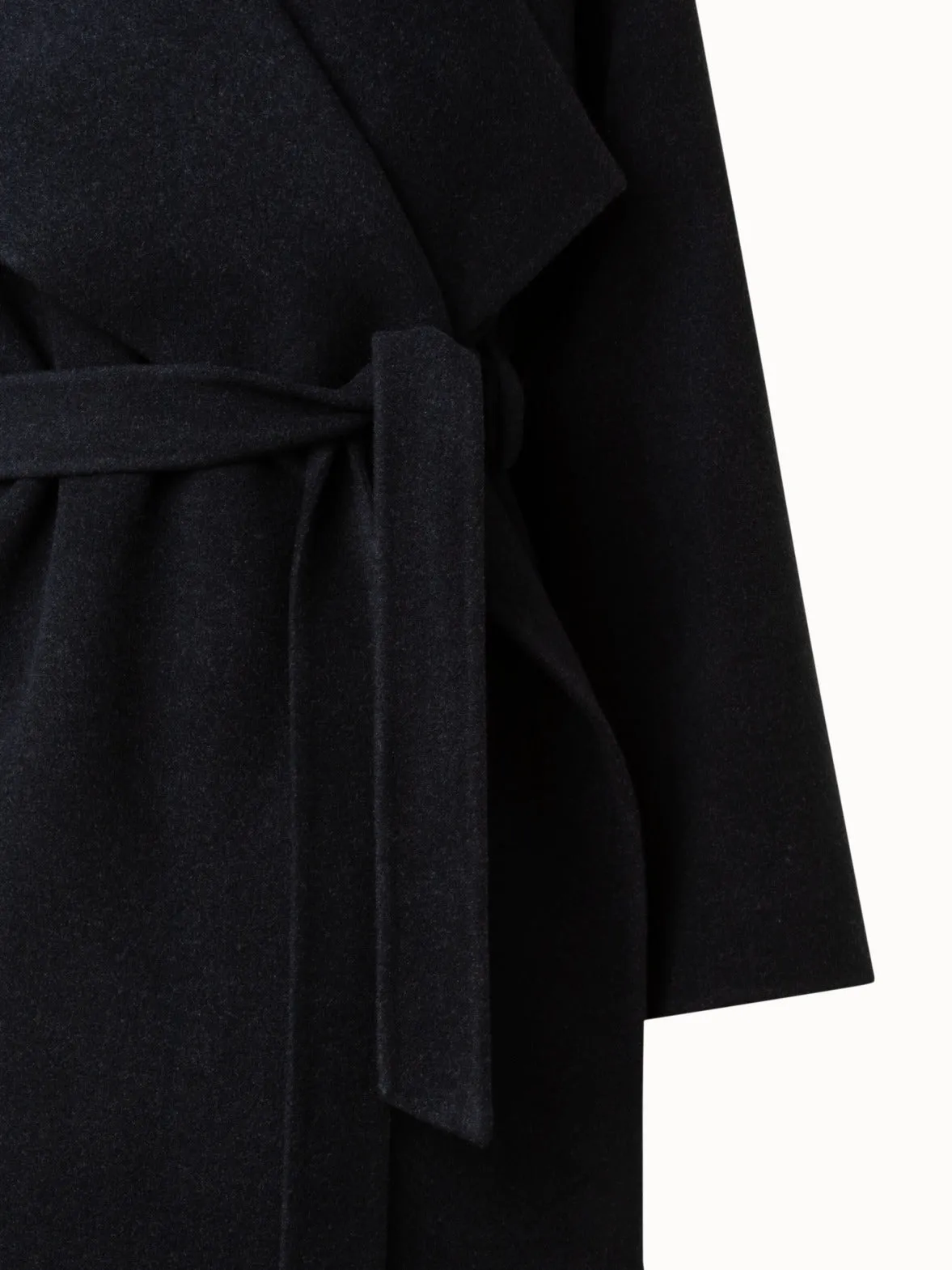 Wool Cashmere Angora Double-Face Coat